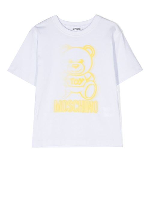 T shirt bambino con stampa MOSCHINO KID-TEEN | HUM048LAA2410101